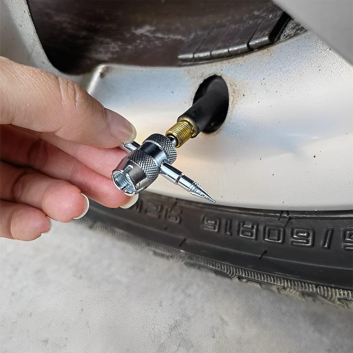 Juego de Herramientas para Válvula de Neumático AICEL - 40 Núcleos y 20 Tapas