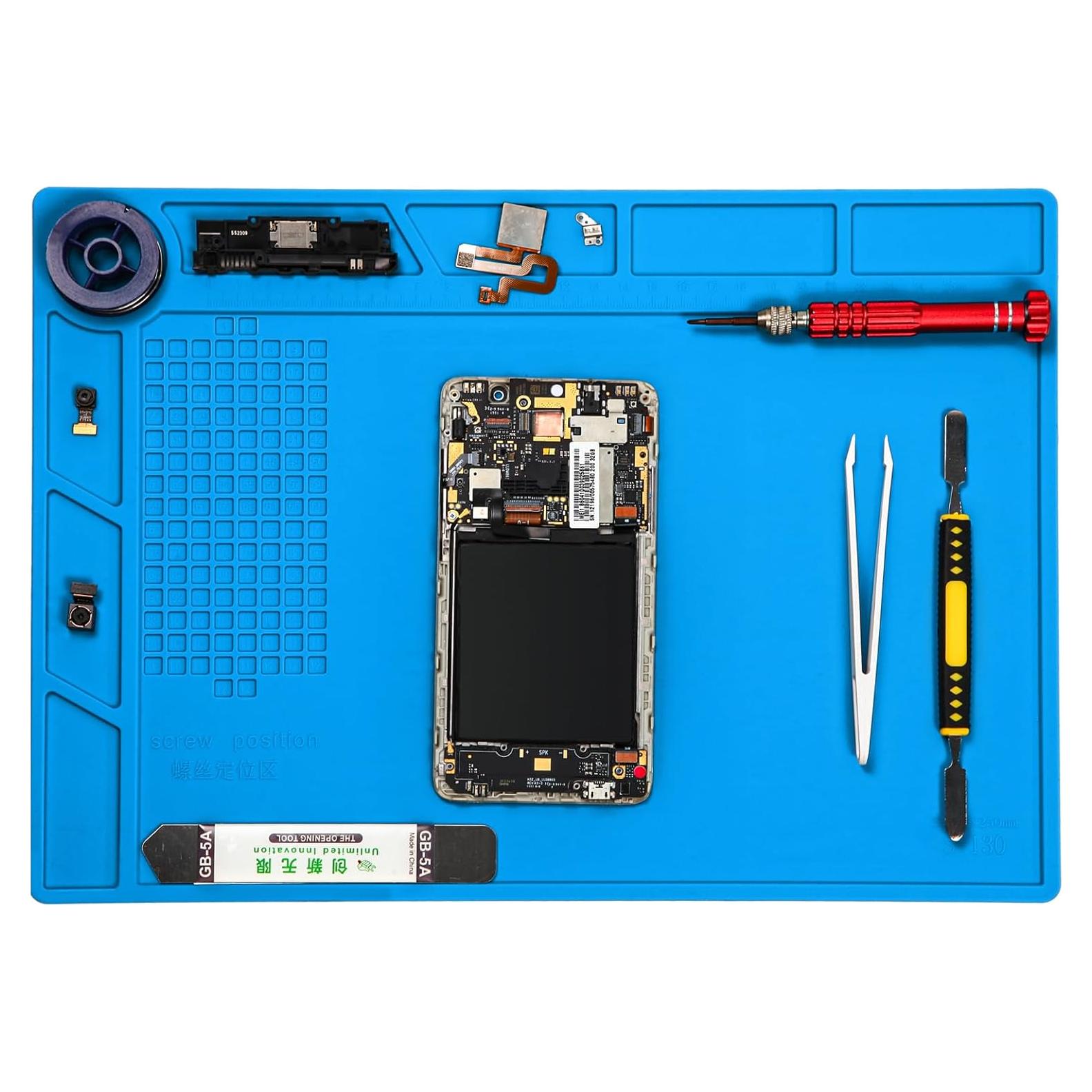 Alfombrilla de Soldadura de Silicona PAFOWO S-130 35x25cm