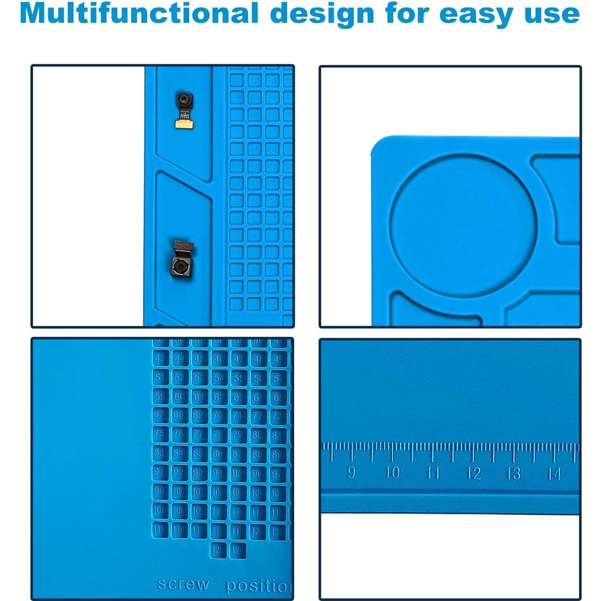 Alfombrilla de Soldadura de Silicona PAFOWO S-130 35x25cm