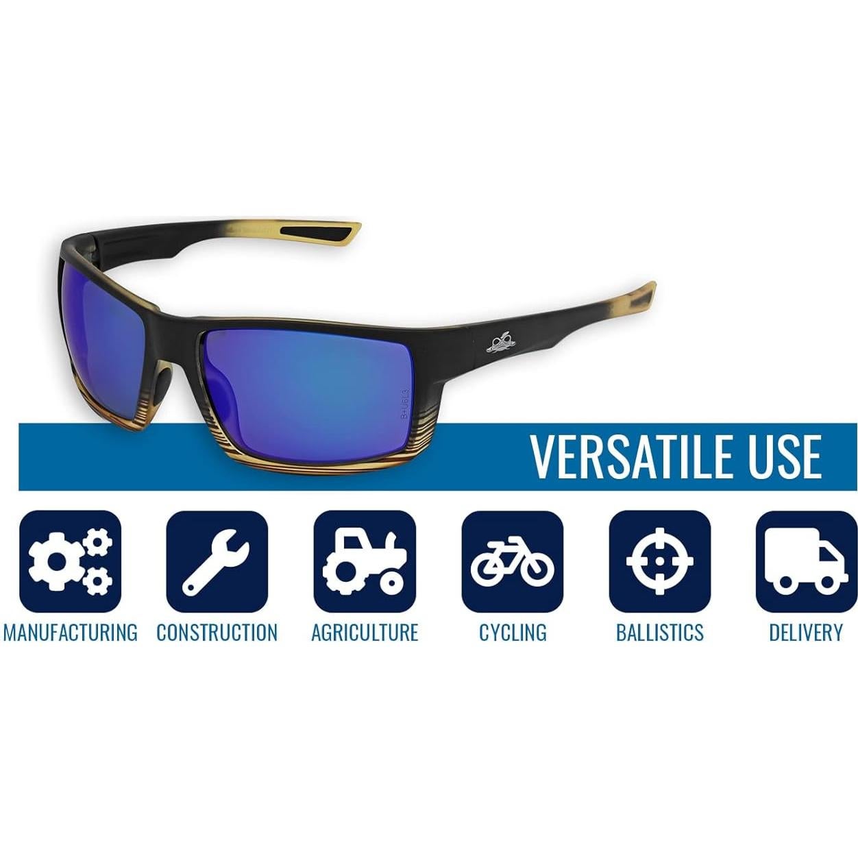 Gafas de Seguridad Bullhead Sawfish BH2679PFT Espejo Azul