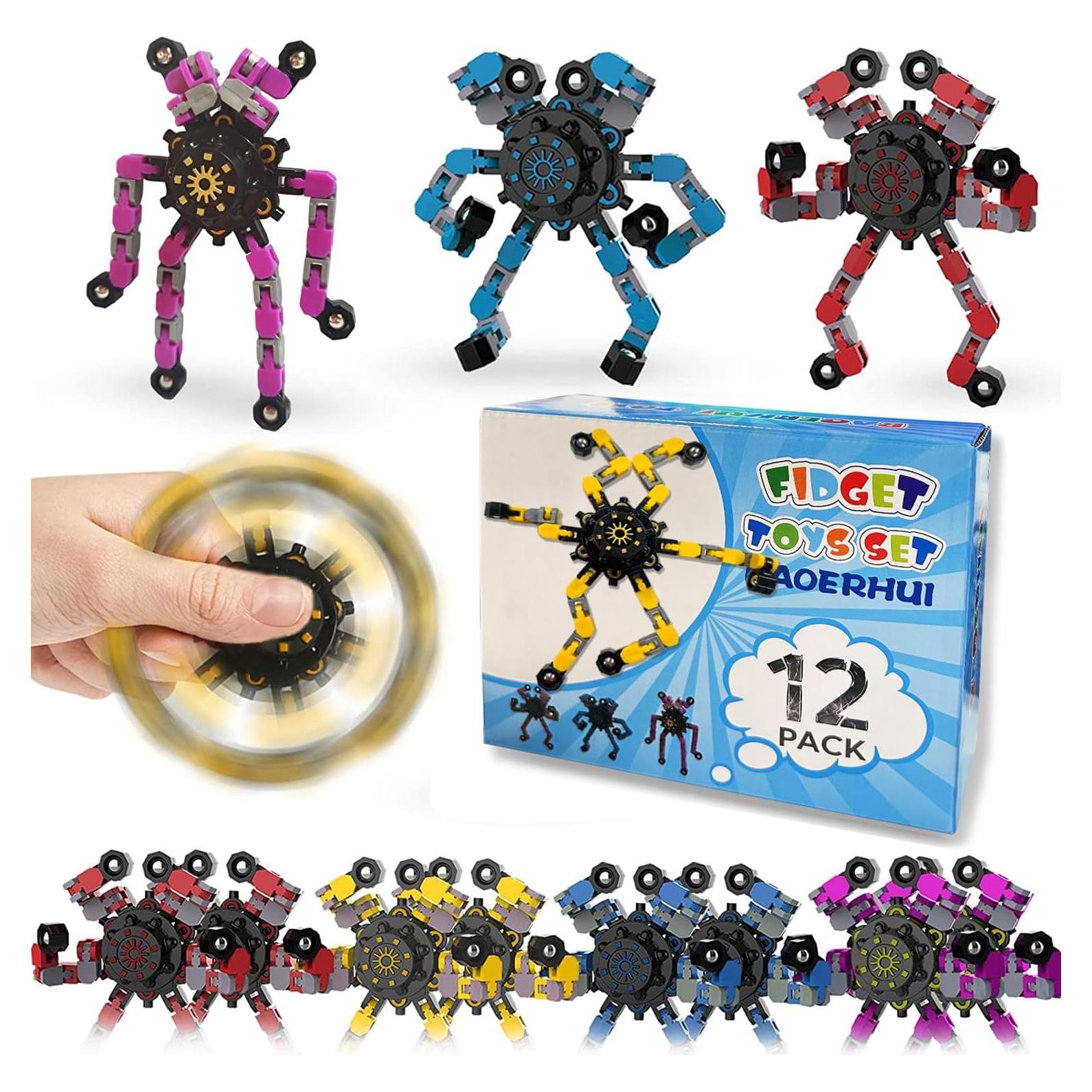 Paquete de 12 Juguetes Sensoriales Antiestrés BAOERHUI