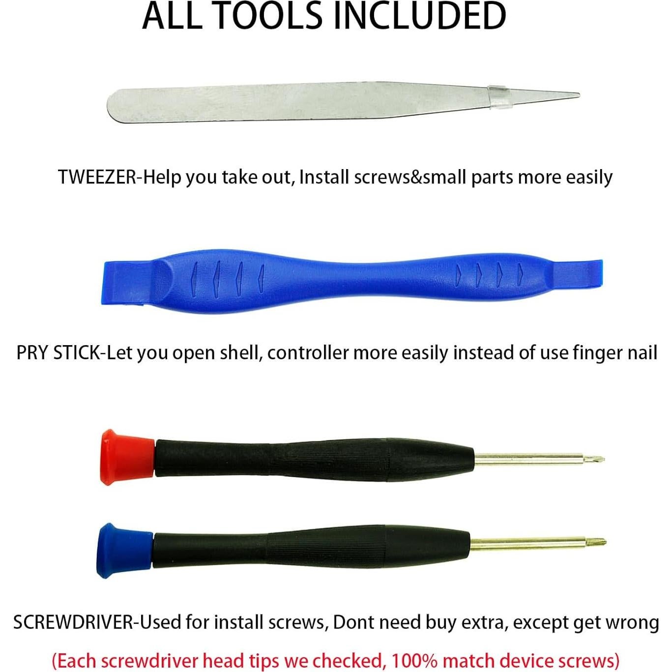 Reemplazo Thumbstick Xbox One S/X/Elite - 8 Piezas Multicolores