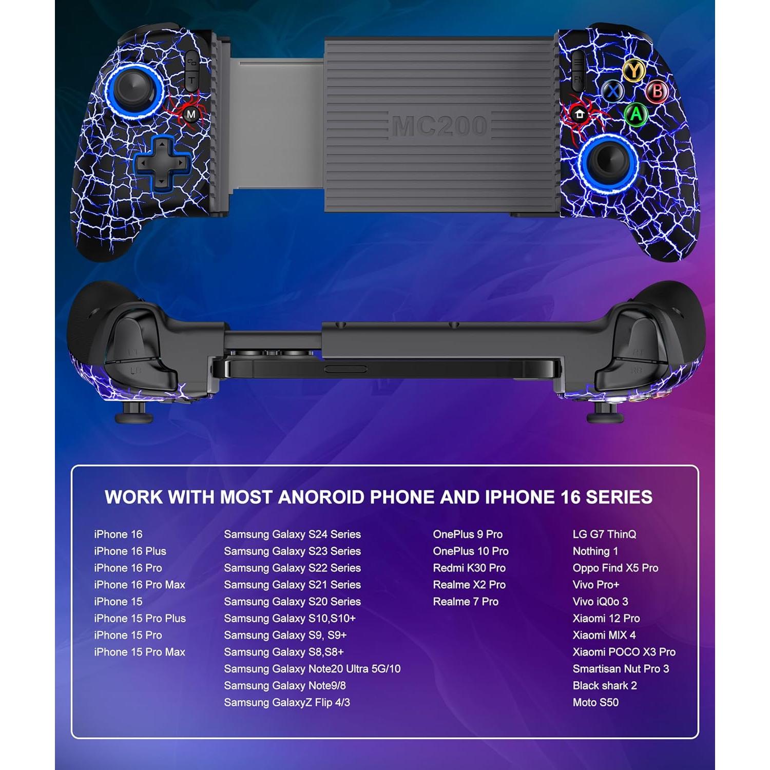 Controlador de Juego Inalámbrico LIFUFUTEE para iPhone 16/15 y Android