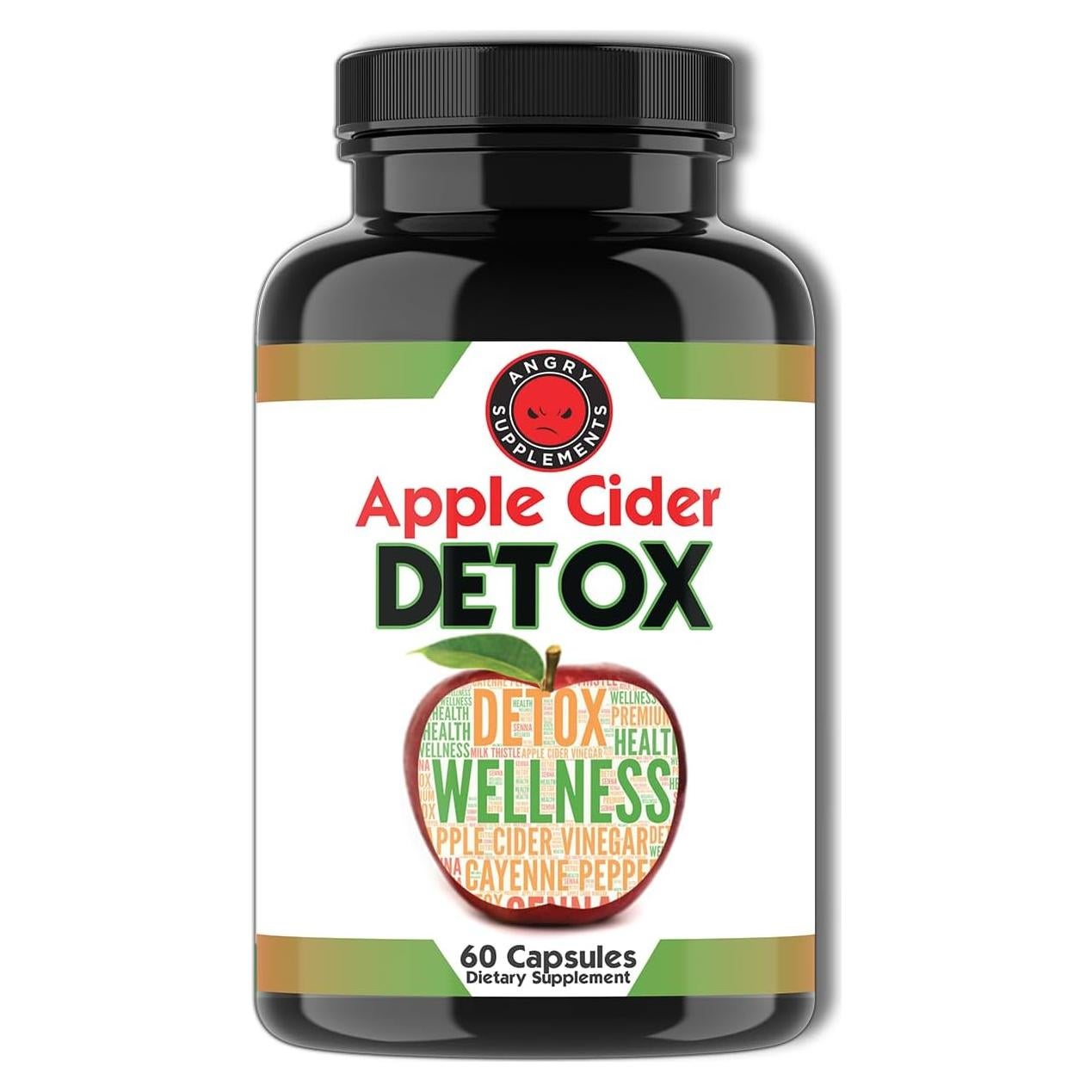Desintoxicación de Vinagre de Sidra de Manzana Angry Supplements 60 Cápsulas