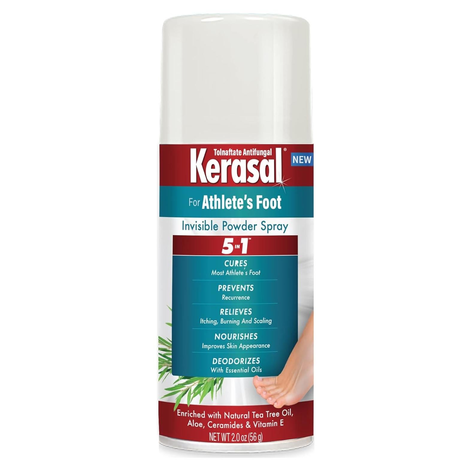 Kerasal Spray Invisible en Polvo para Pie de Atleta 56.7 g