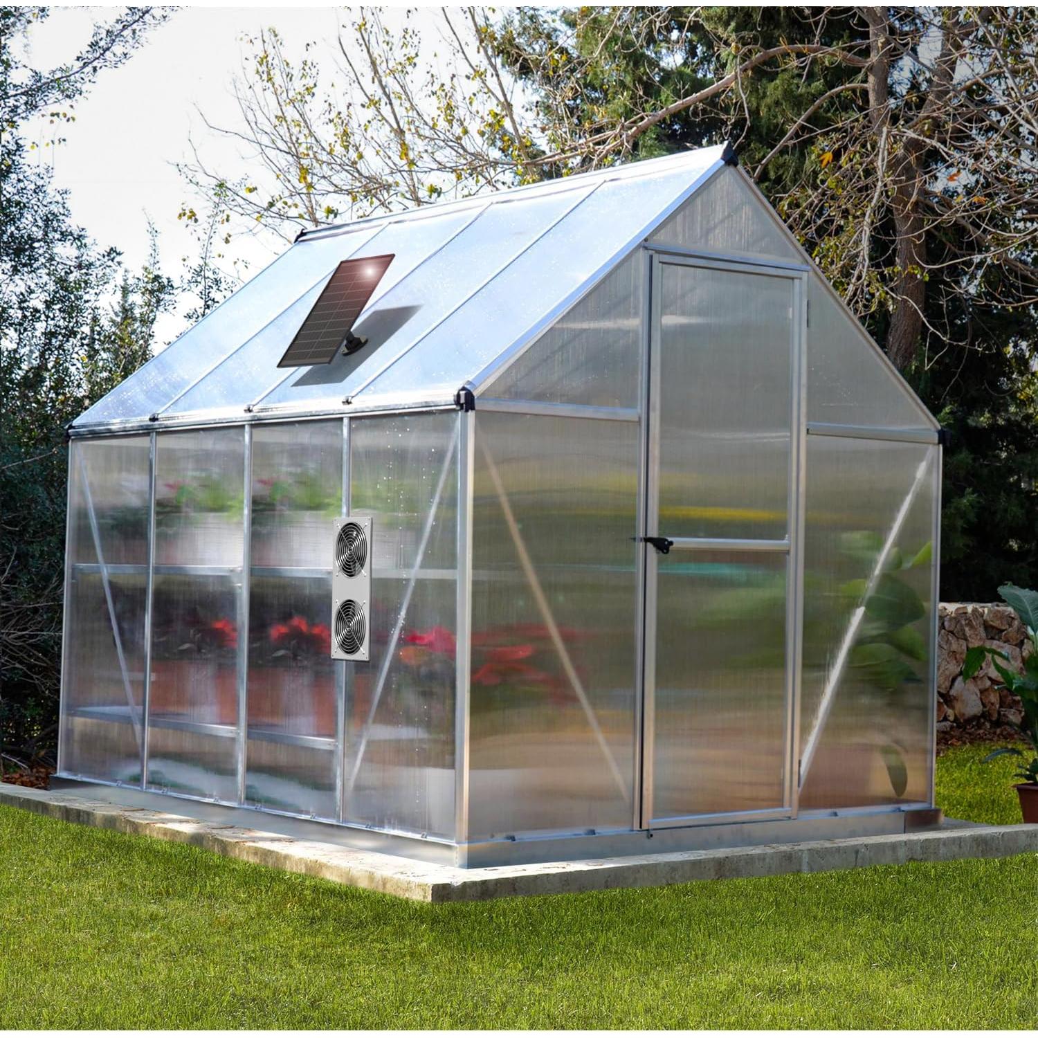 Ventilador Solar Doble AntPay AN028 IPX7 para Invernadero