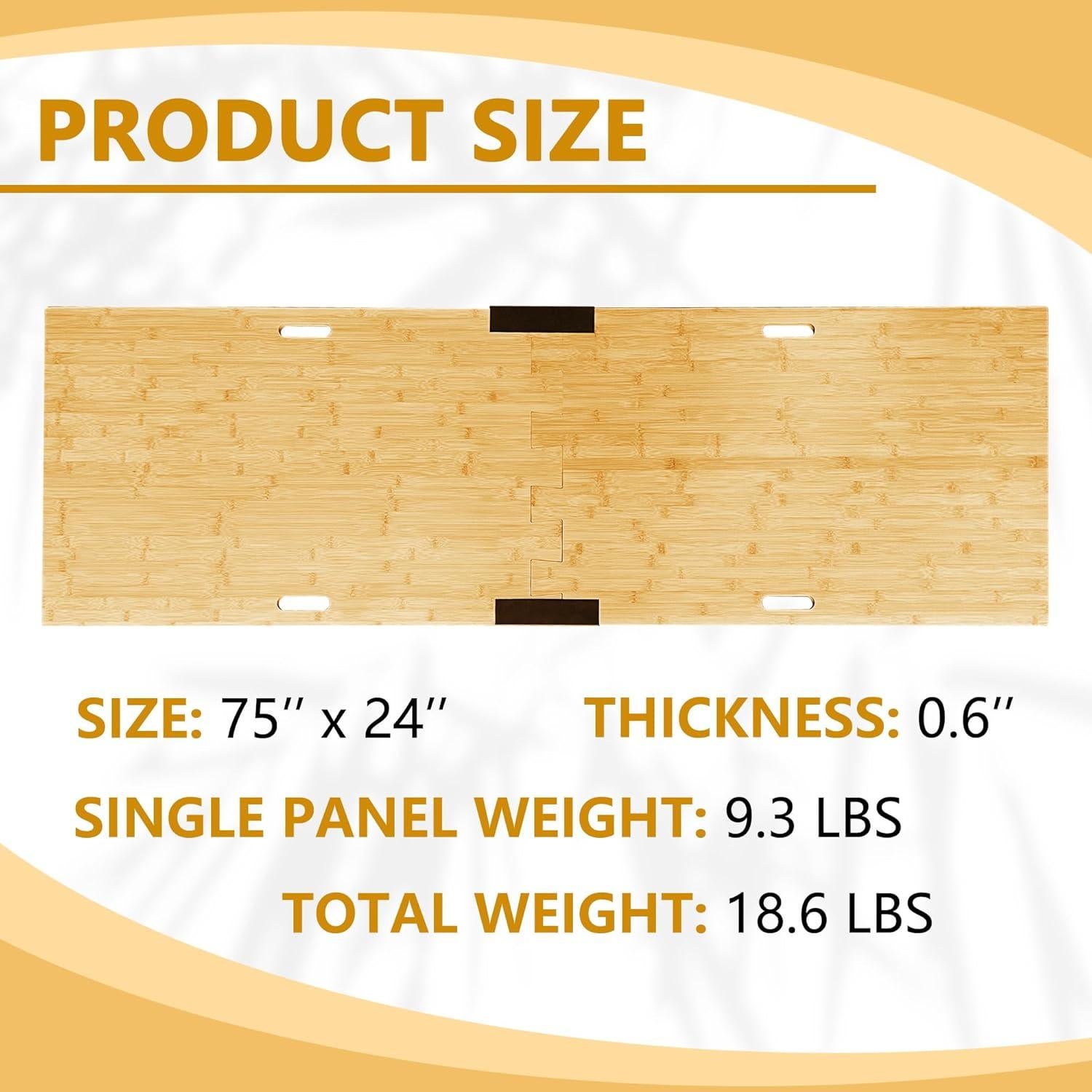 Tablero de Yoga Portátil Montex de Madera 190.5x61cm