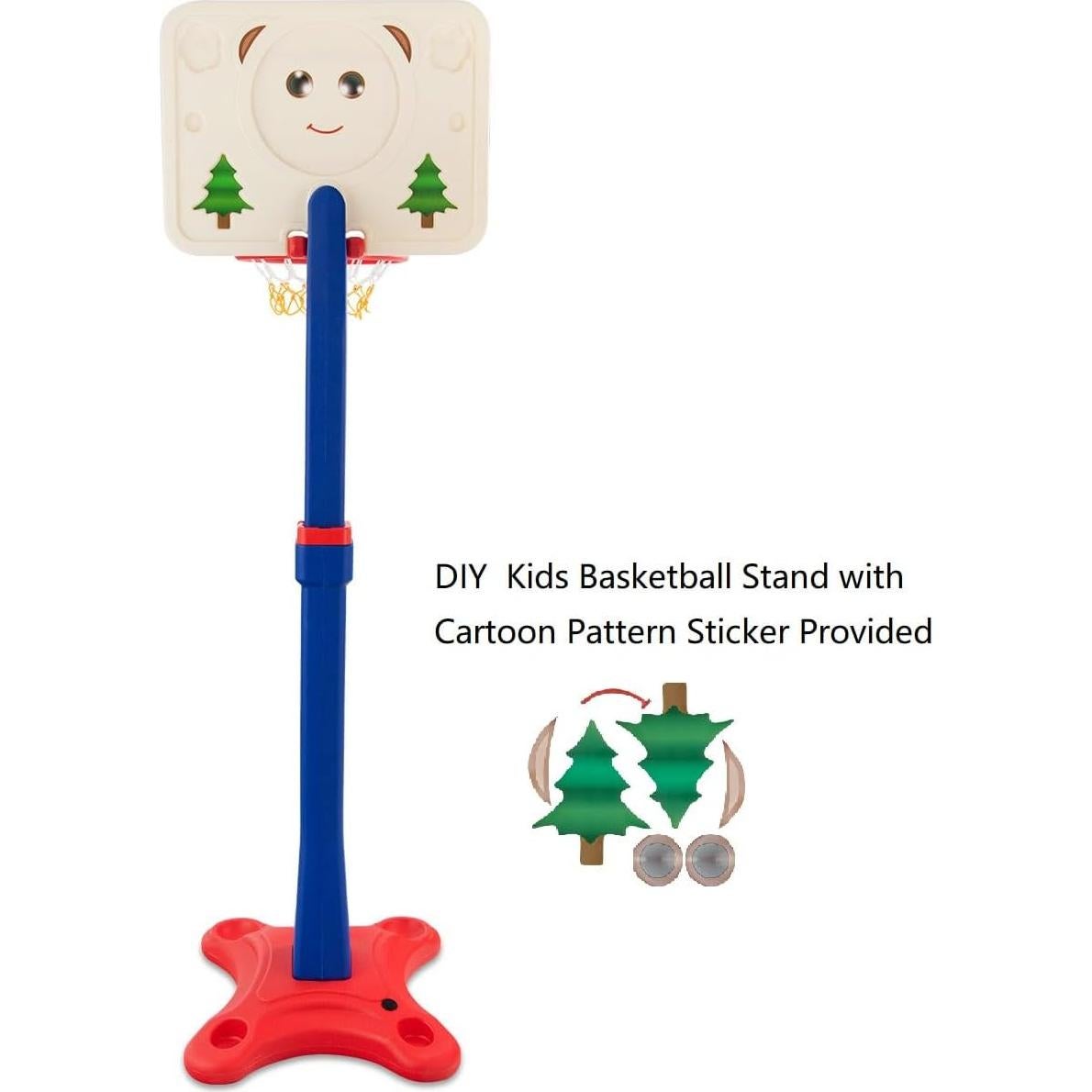 Aro de Baloncesto Ajustable Costzon para Niños 63-85 cm