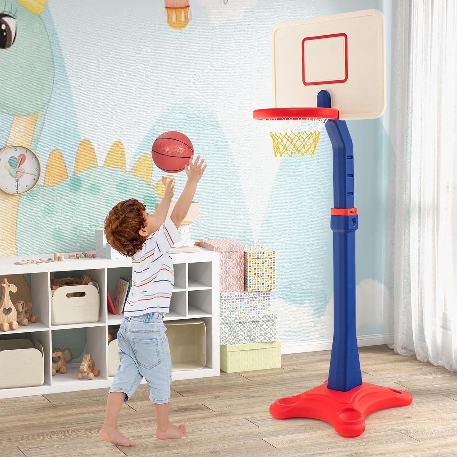 Aro de Baloncesto Ajustable Costzon para Niños 63-85 cm