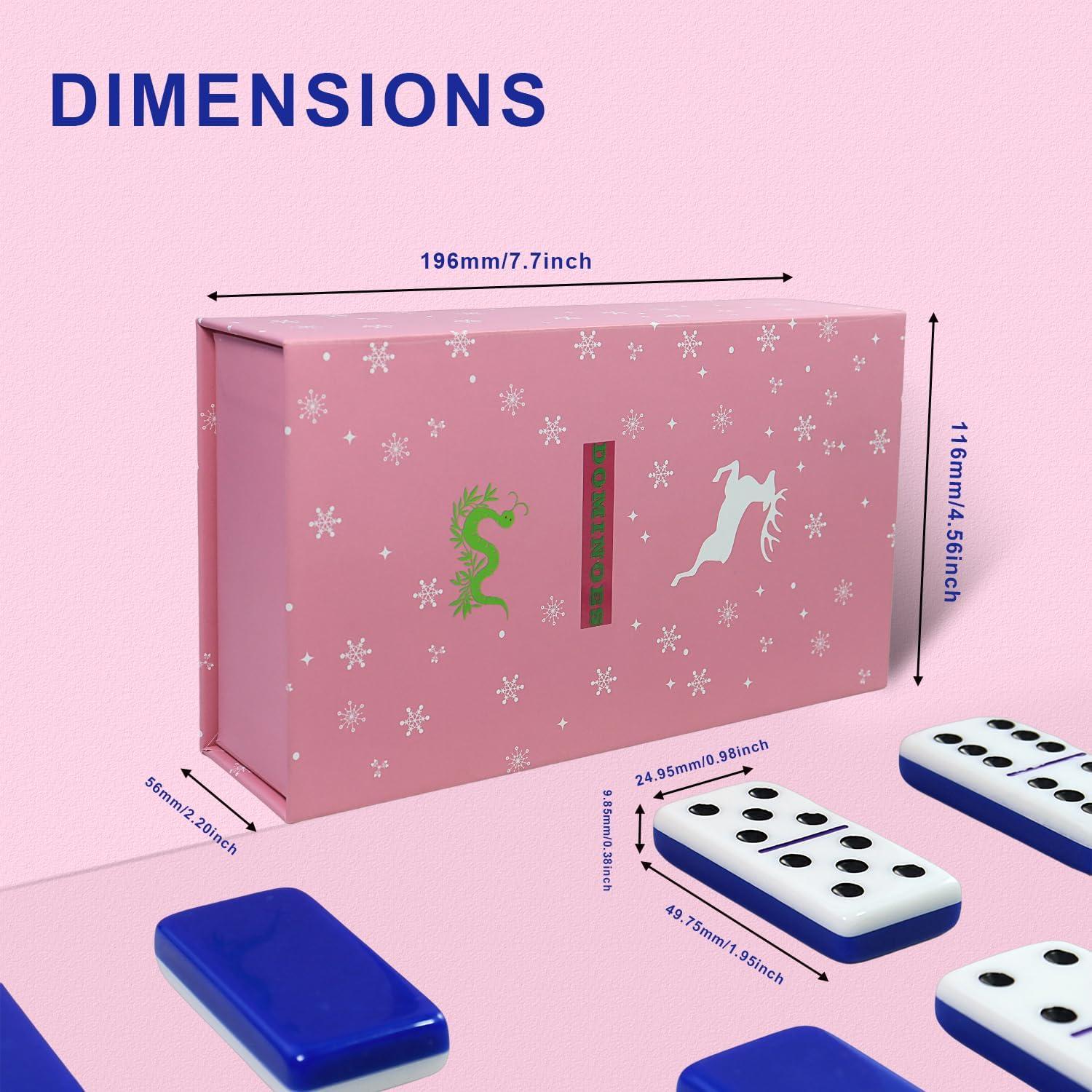 Juego de Dominó Doble 6 IDTQ-DPL-28 con 28 Fichas y Dados