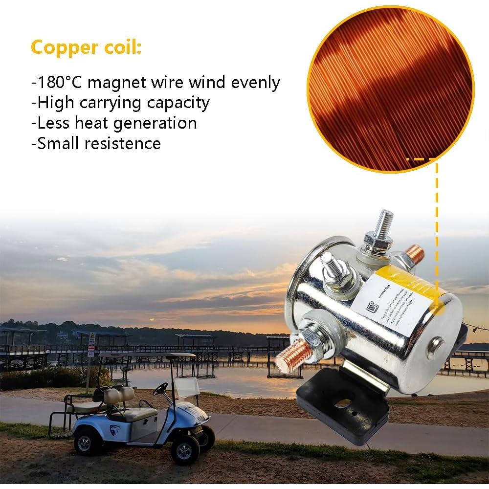 Relé de Solenoide 12V LLNSEAUTO 300A con Diodo y Resistor