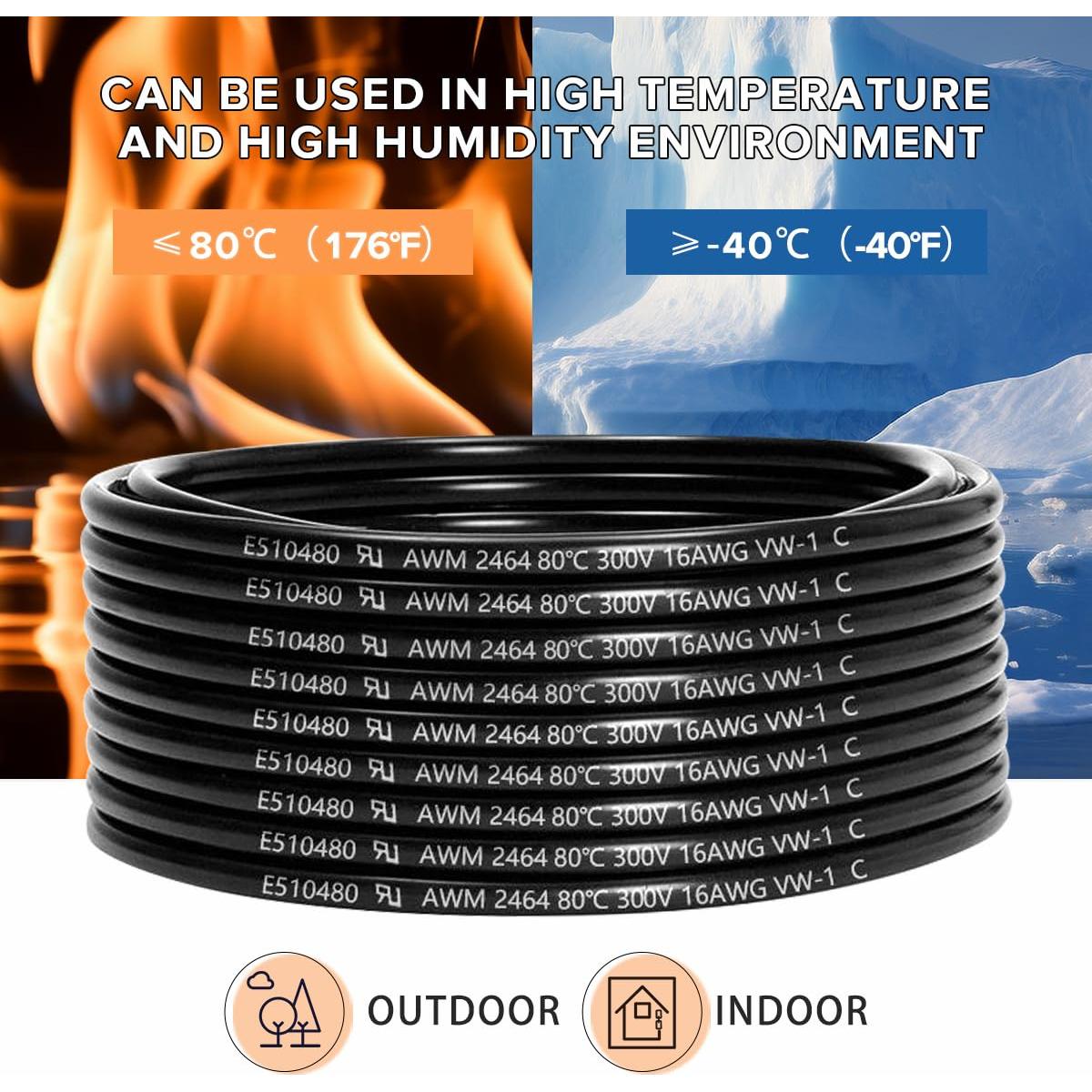 Cable eléctrico 16 AWG 7 conductores 3.05m ENERJOUR