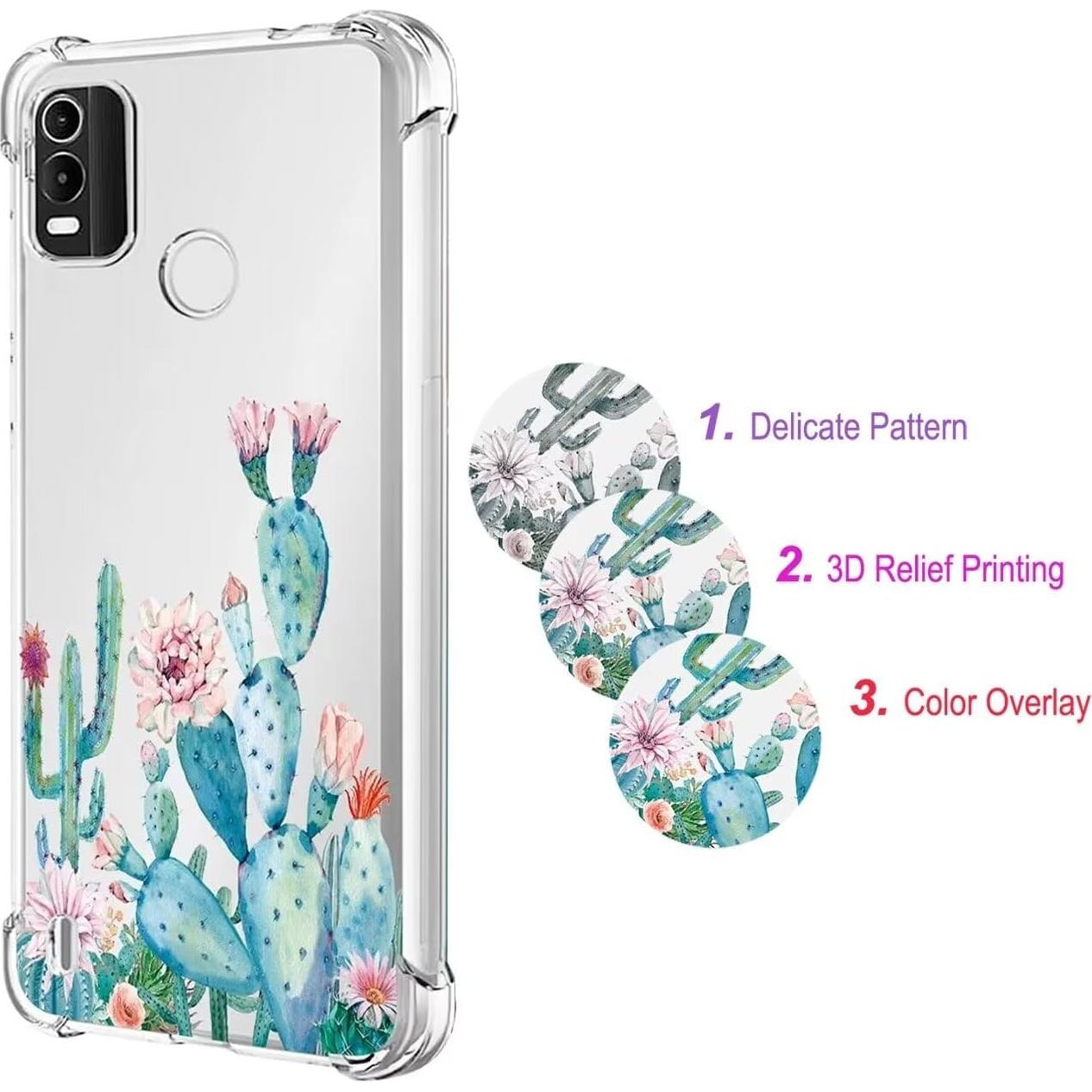 Funda protectora TPU para Nokia C21 Plus Cactus 6.52"