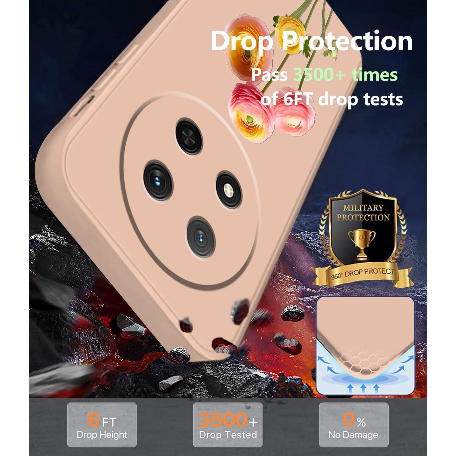 Funda Silicona Honor Magic 7 Lite Floral Rosa Ultra Fina