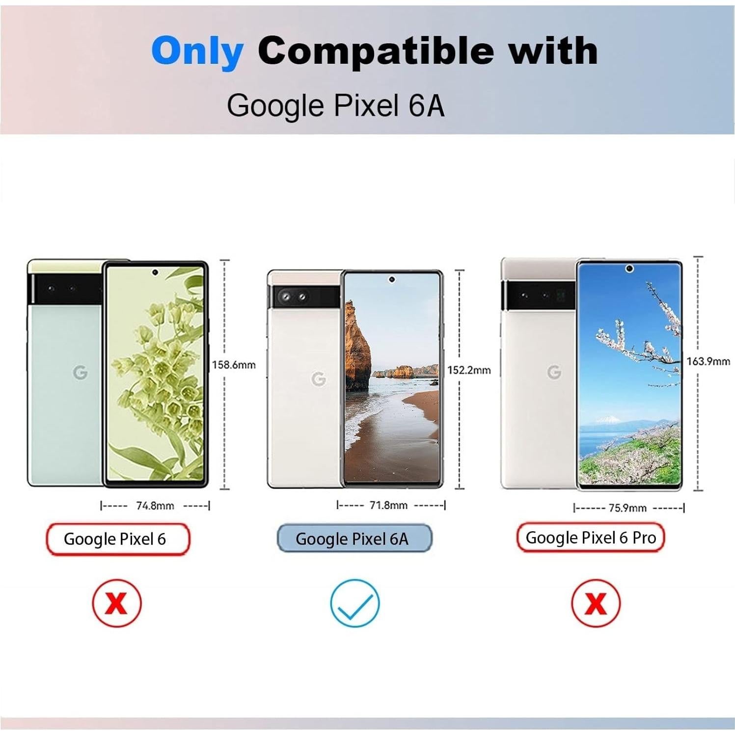 Funda Protectora Guarishel para Google Pixel 6a - Transparente, Grado Militar