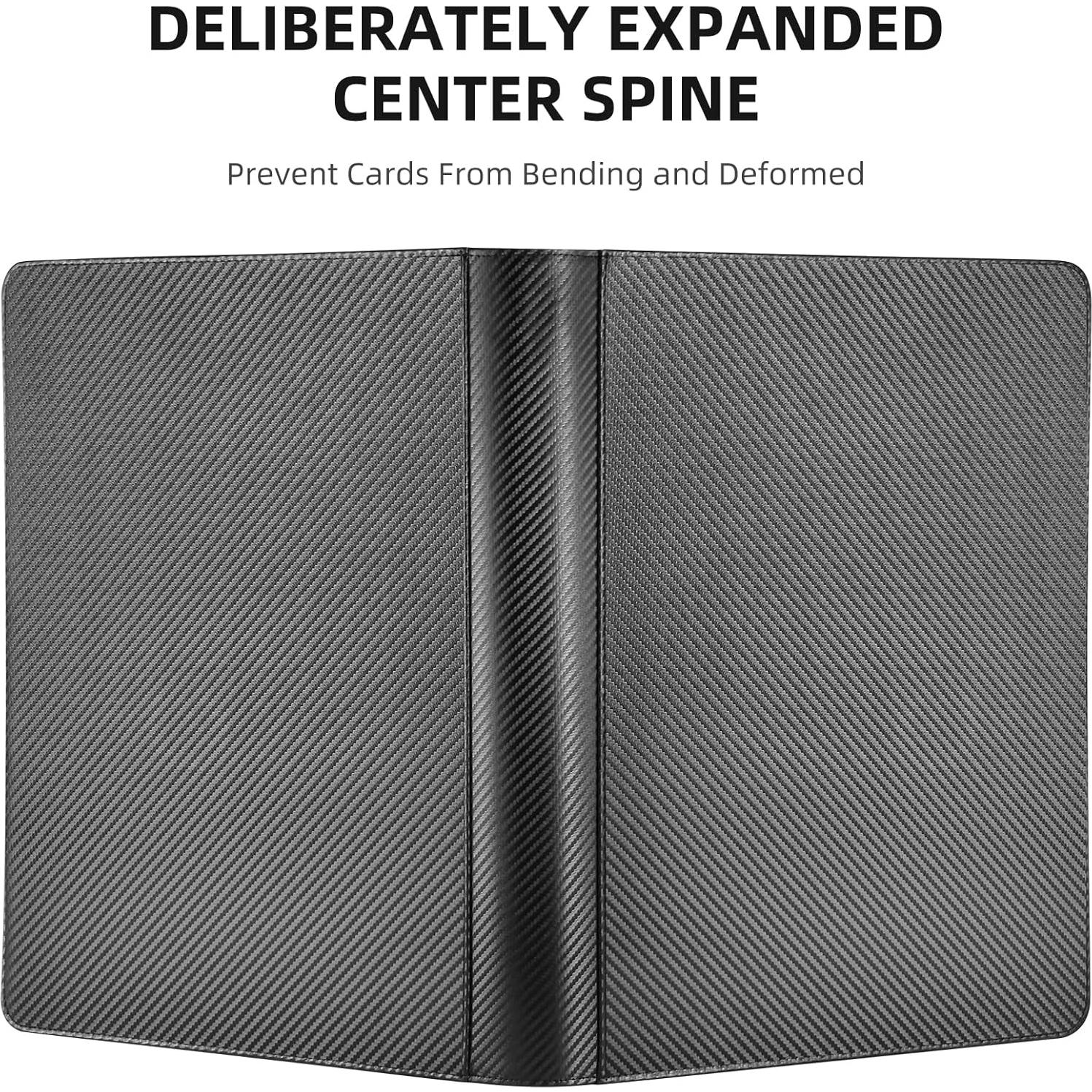 Carpeta de Cartas WisOffice 1000 Bolsillos PU Negro 44.5x33.8 cm