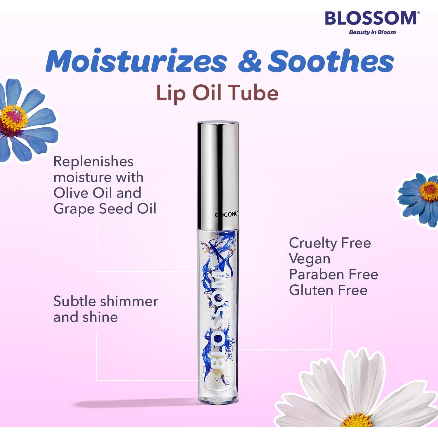 Brillo de Labios y Aceite de Labios Blossom Coco 3g Hidratante