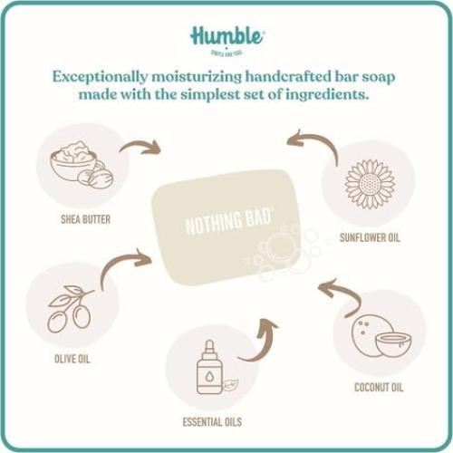 Jabón Orgánico Handcrafted Humble Brands - 3 Pack de 113g