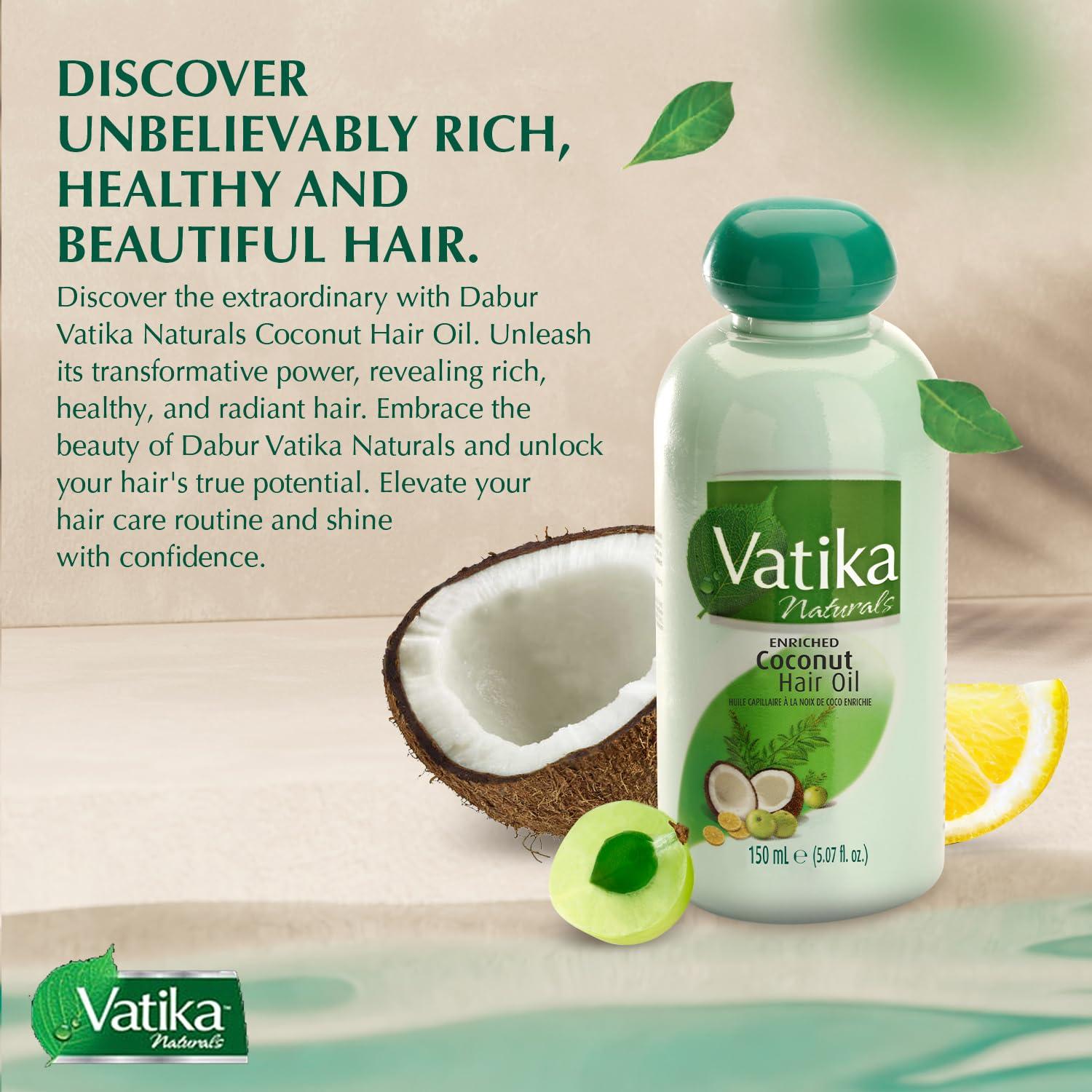 Aceite de Coco Dabur Vatika 150 ml - Nutre y Fortalece Cabello