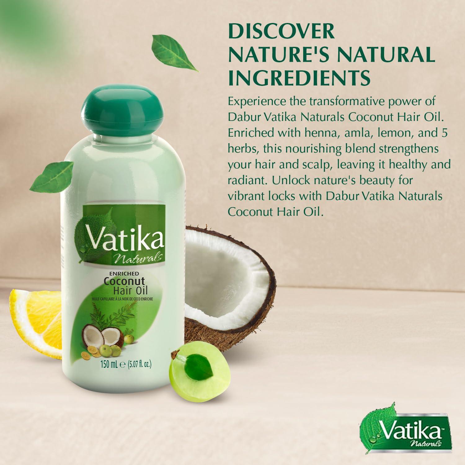 Aceite de Coco Dabur Vatika 150 ml - Nutre y Fortalece Cabello