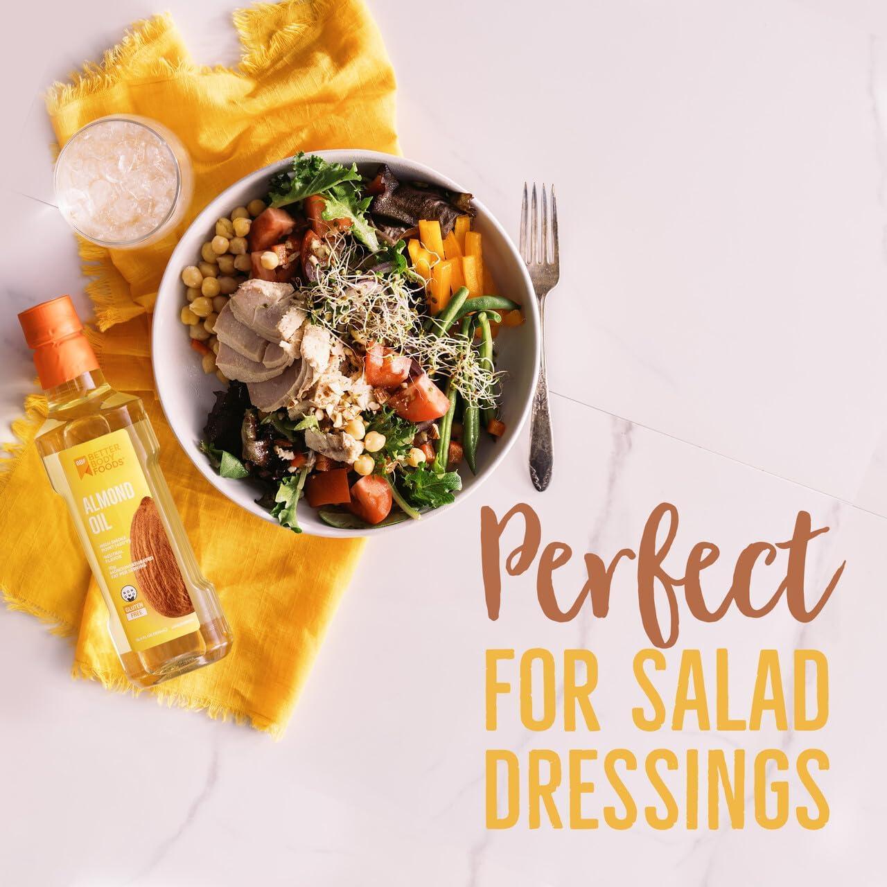 Aceite de Cocina Refinado BetterBody Foods 500 ml - Almendra