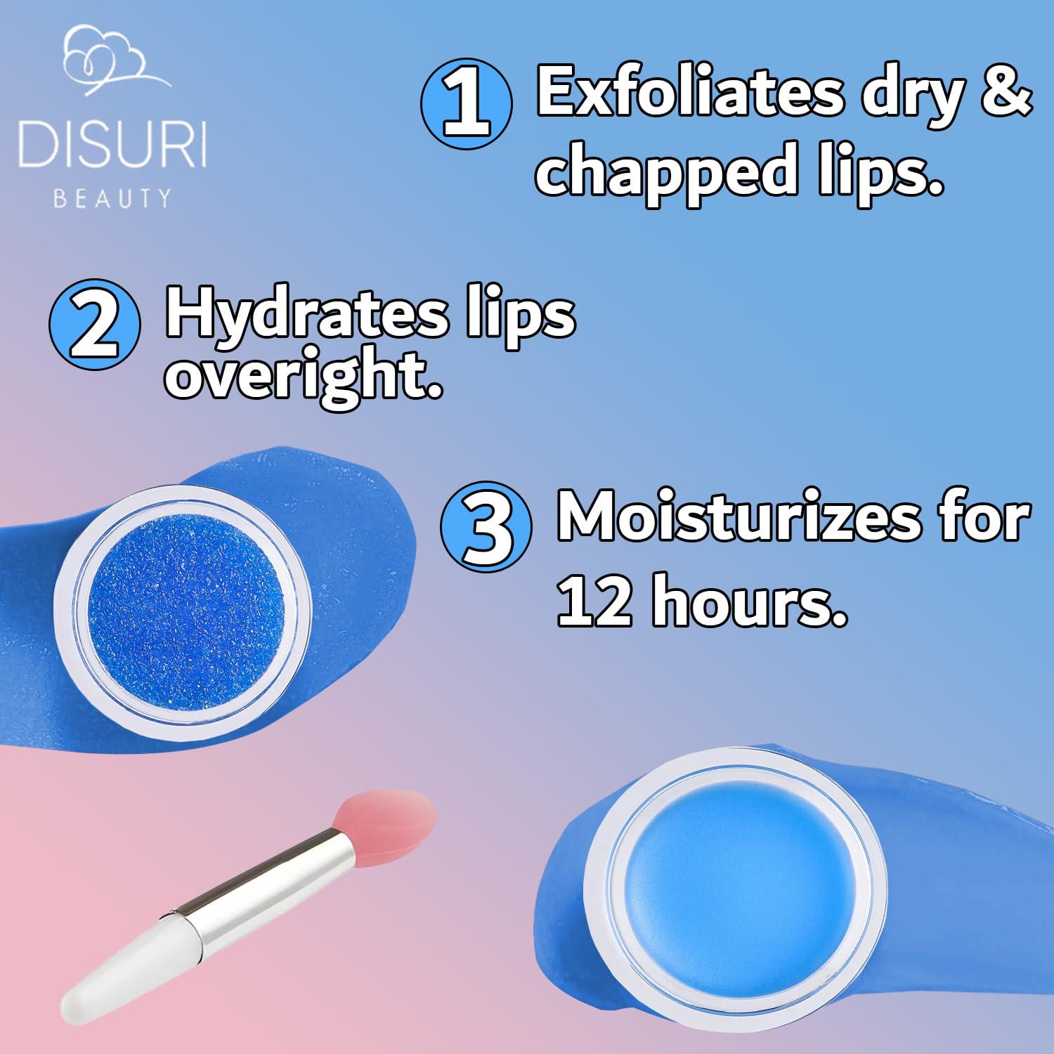 Conjunto de Mascarilla y Exfoliante Labial DISURI Arándano 30ml