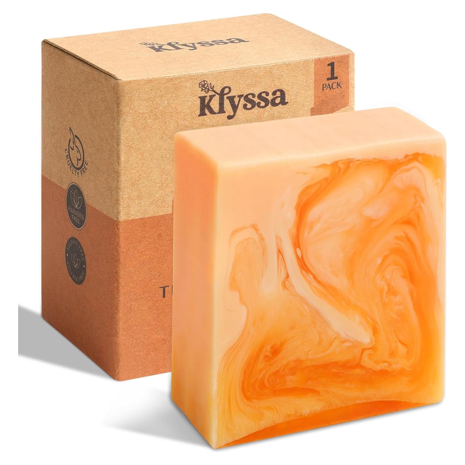 Jabón Orgánico Klyssa 100g con Ácido Kójico y Cúrcuma