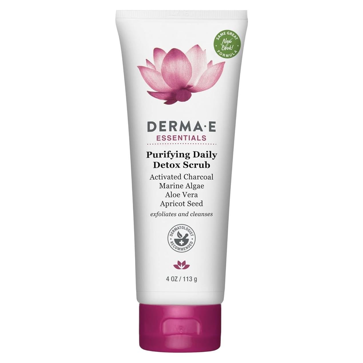 Exfoliante Facial DERMA E Detox Diario Carbón Activado 113g