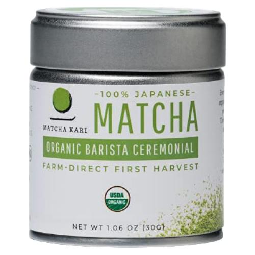 Matcha Kari - Polvo de Té Verde Orgánico 30g - Grado Barista Japonés