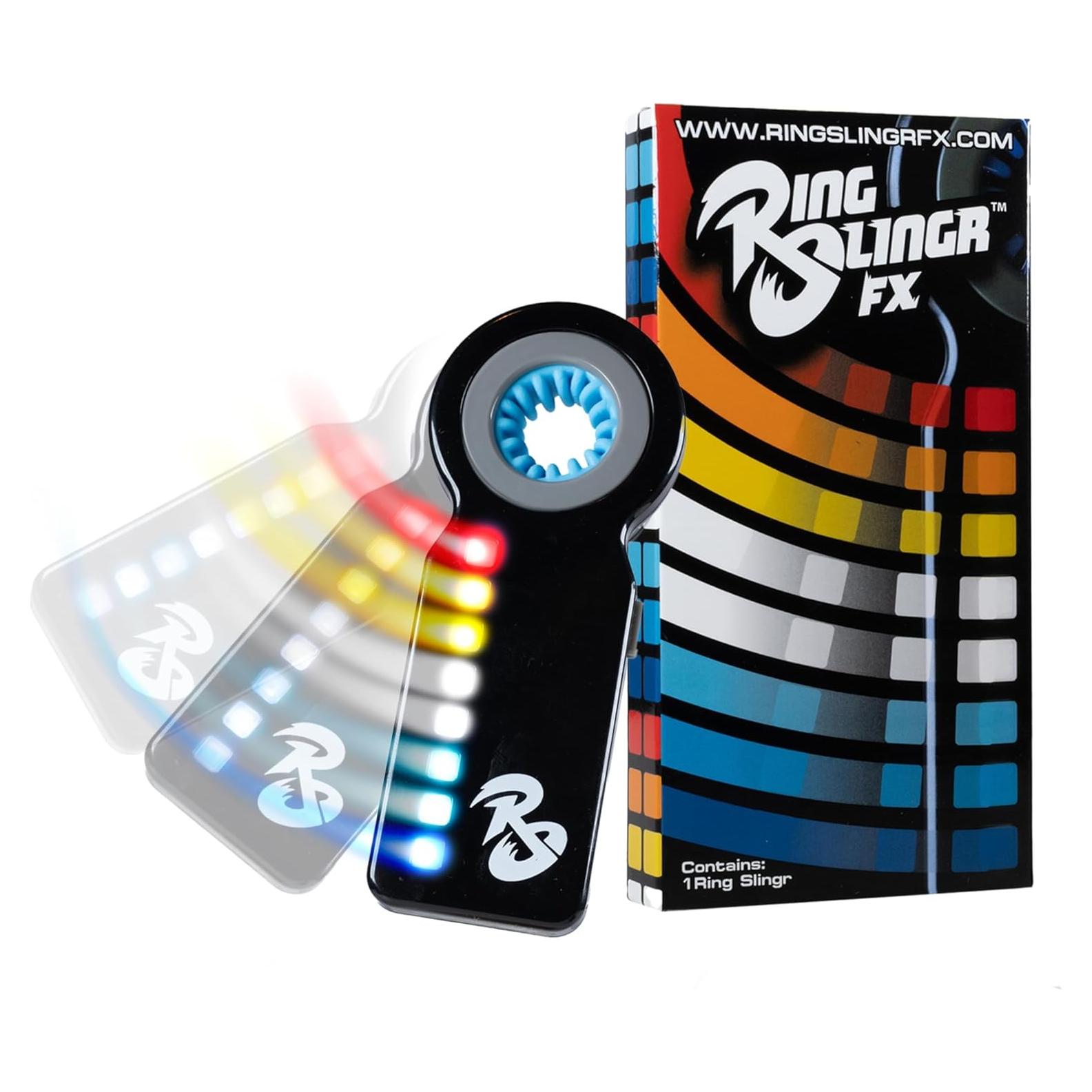 Spinner LED RingSlingr Azul Relámpago Portátil 14cm