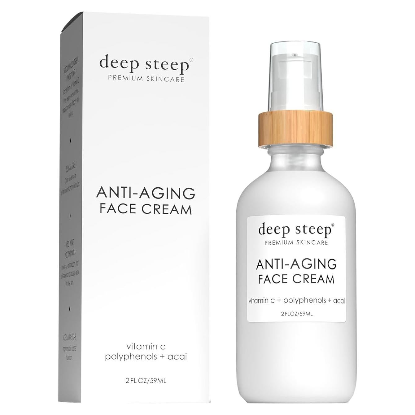 Crema Facial Anti-Envejecimiento Deep Steep 59 ml Vegana