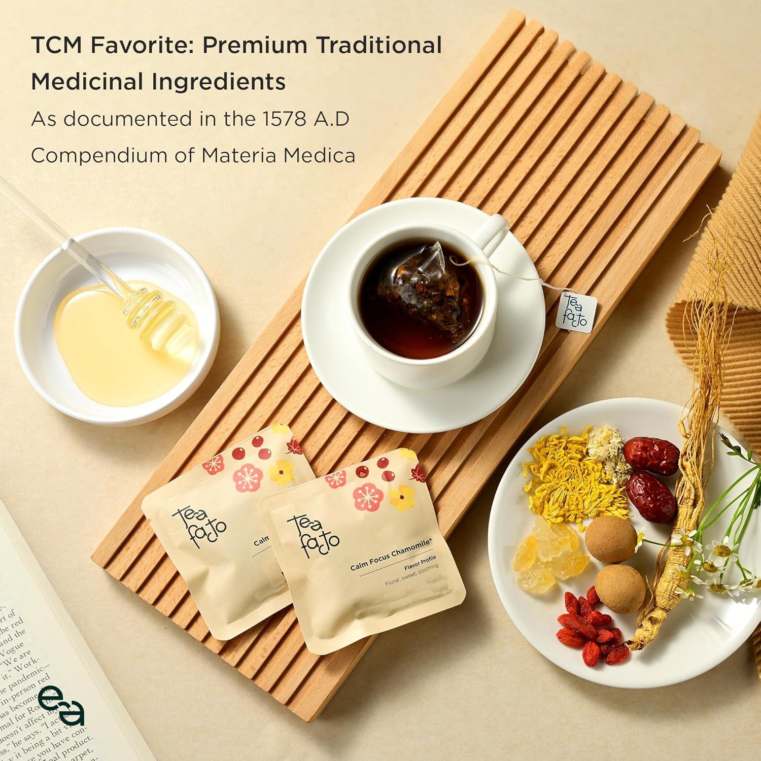 Bolsitas de Té de Manzanilla Tea Facto - Paquete de 10 Unidades