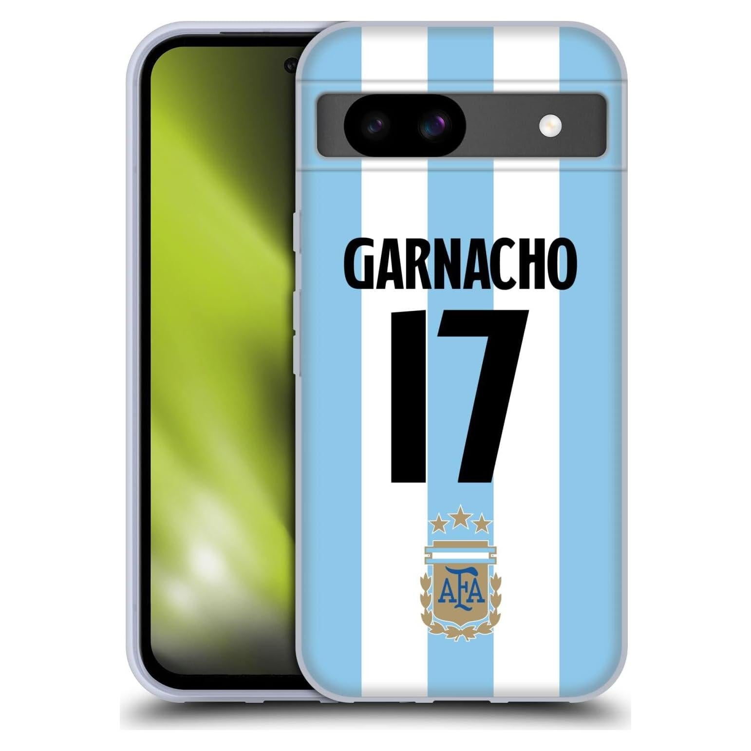 Funda de Gel Suave Head Case Argentina Alejandro Garnacho para Google Pixel 8a