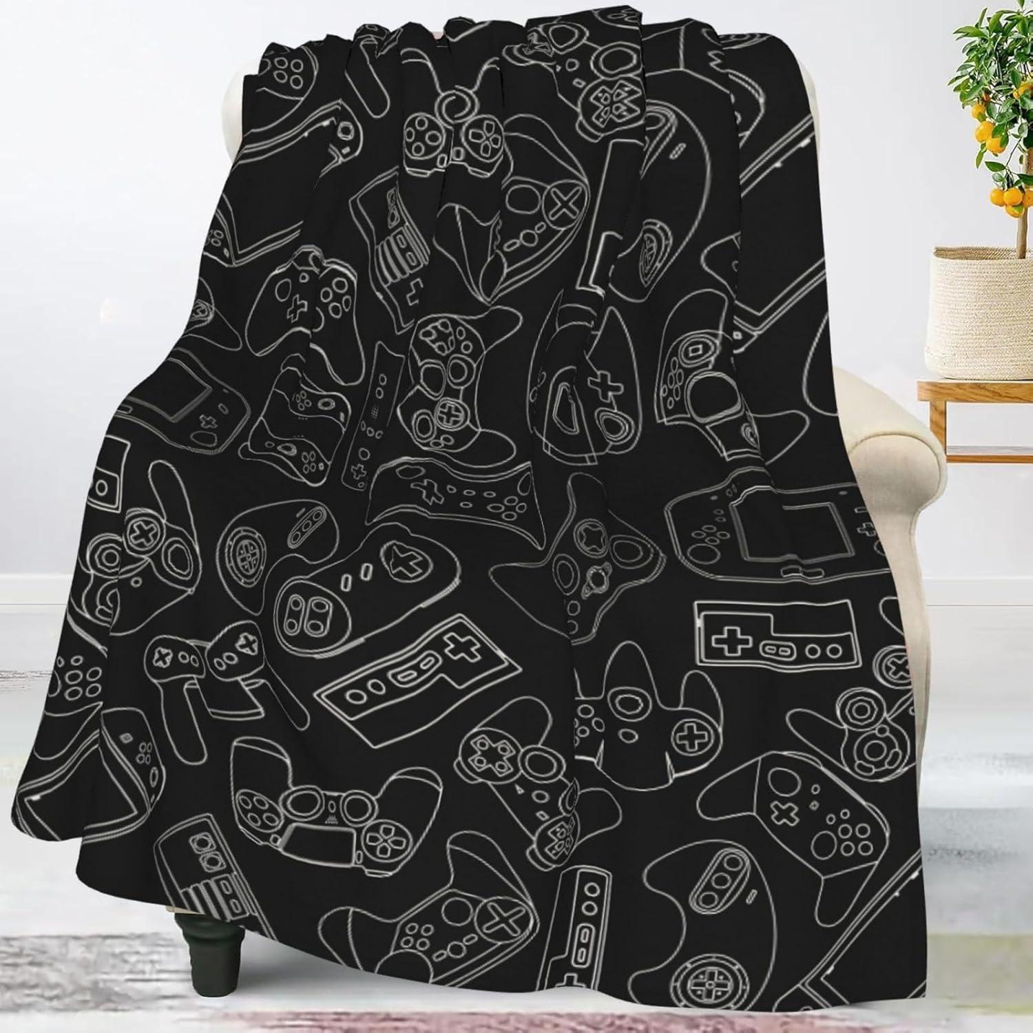 Manta de lanzamiento Perinsto 80x60 cm felpa suave temática juegos