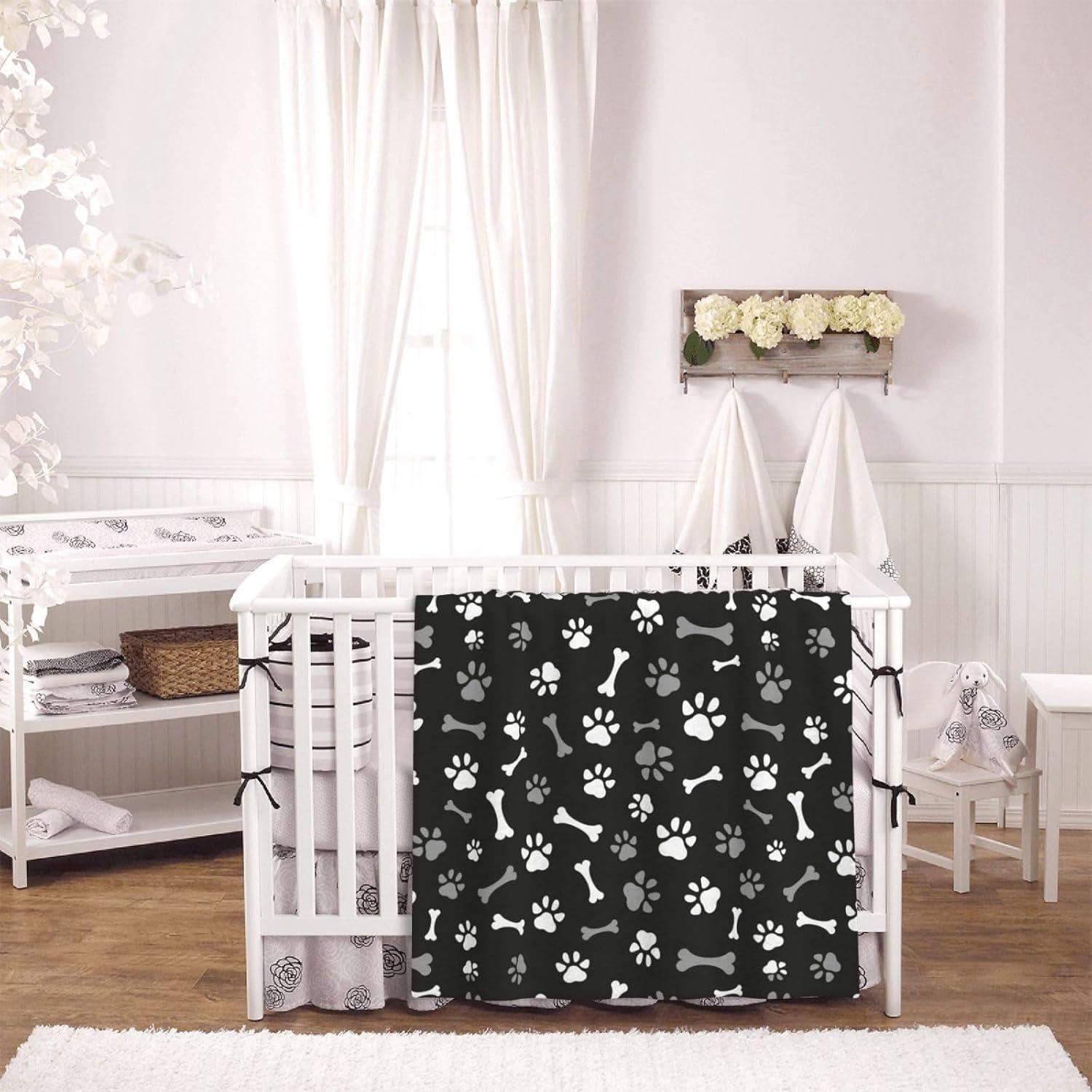 Manta Perinsto Ultra Suave 50x40" Patas y Huesos para Perros