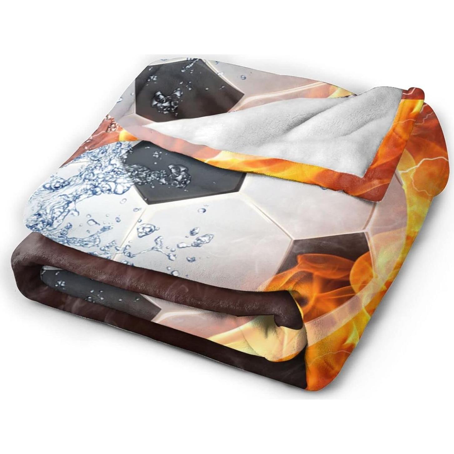 Manta de Felpa Perinsto 60x50 cm Fútbol Fuego y Agua