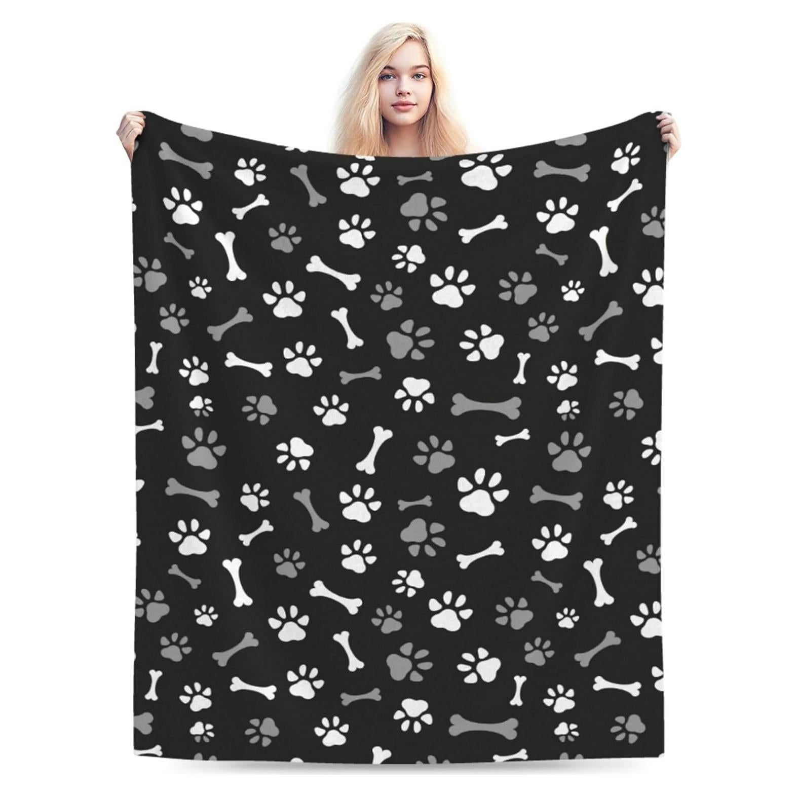 Manta Perinsto Ultra Suave 127x102 cm Patas y Huesos