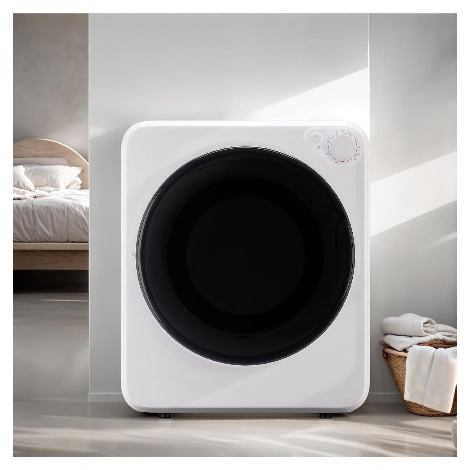 Secadora de Ropa Compacta Erivess HGJ-2 1.6 Pies³ 800W Blanca