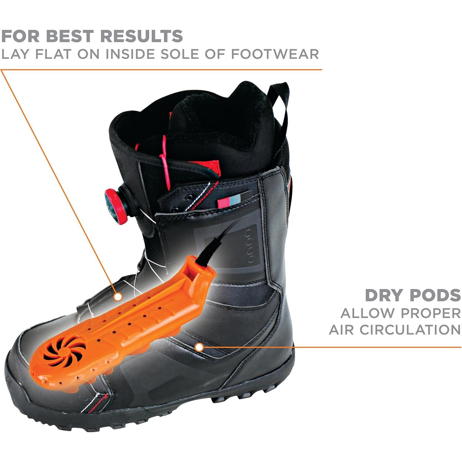 Secador de Calzado Portátil DryGuy Travel Dry DX - Naranja y Negro