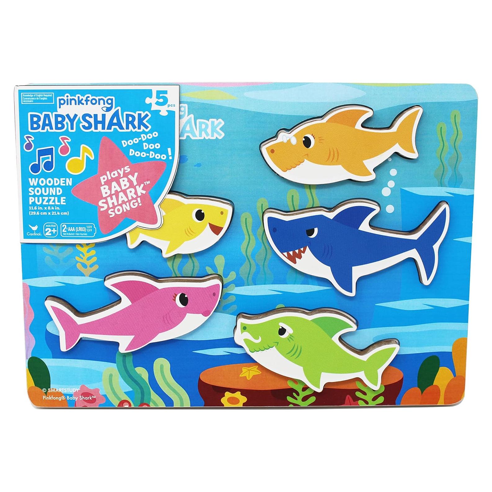 Rompecabezas de Sonido Musical Spin Master Baby Shark 5 Piezas