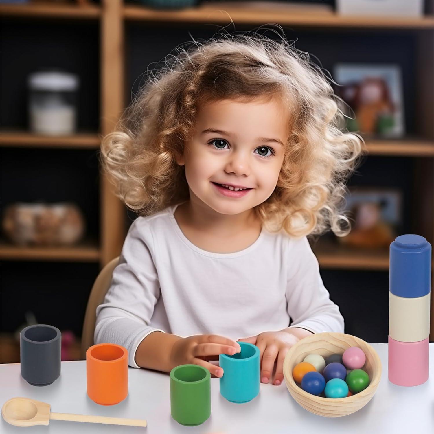 Juguete Montessori de Clasificación de Colores Woodenfun
