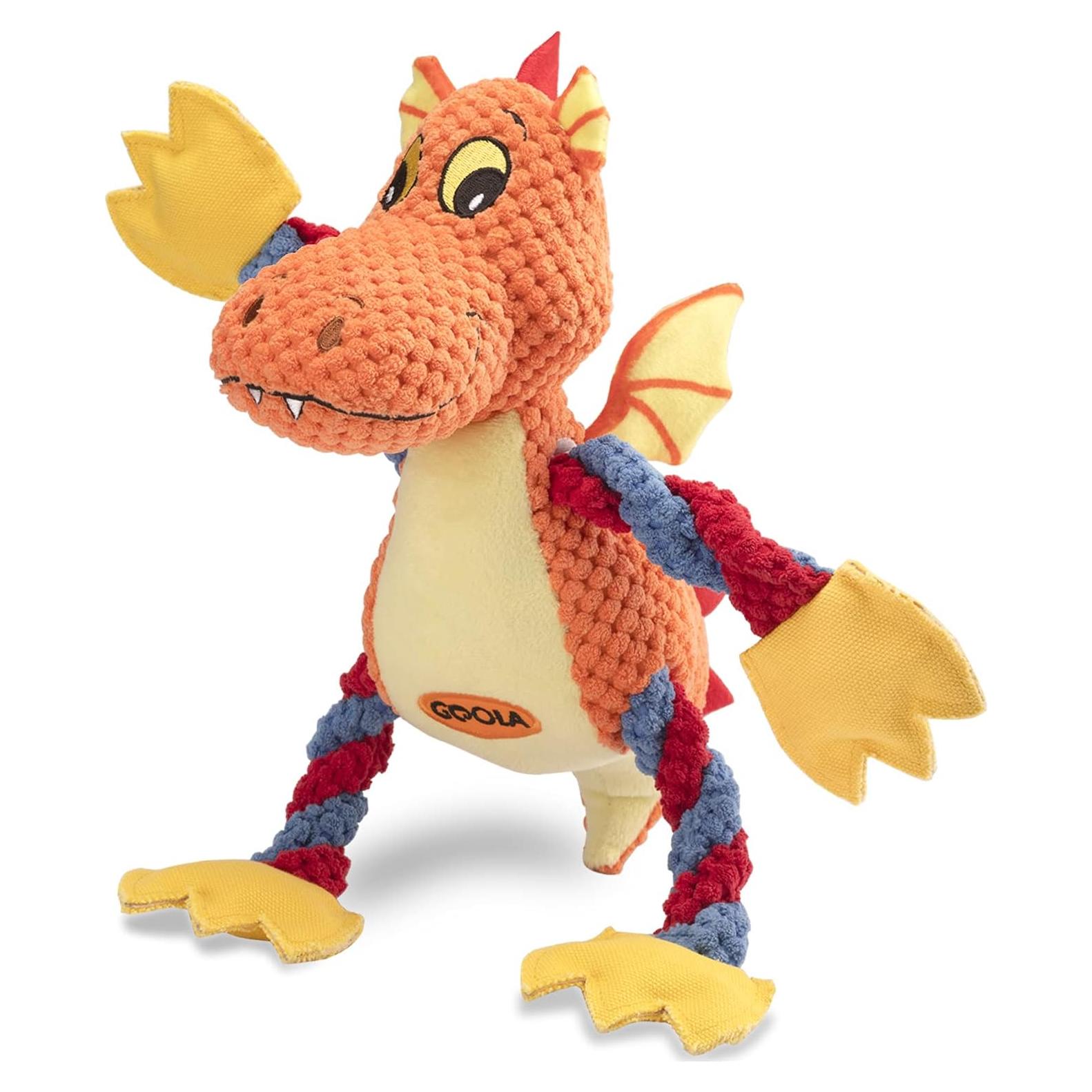 Juguete de Peluche Squeaky GOOLA Dragón para Perros 27.9cm