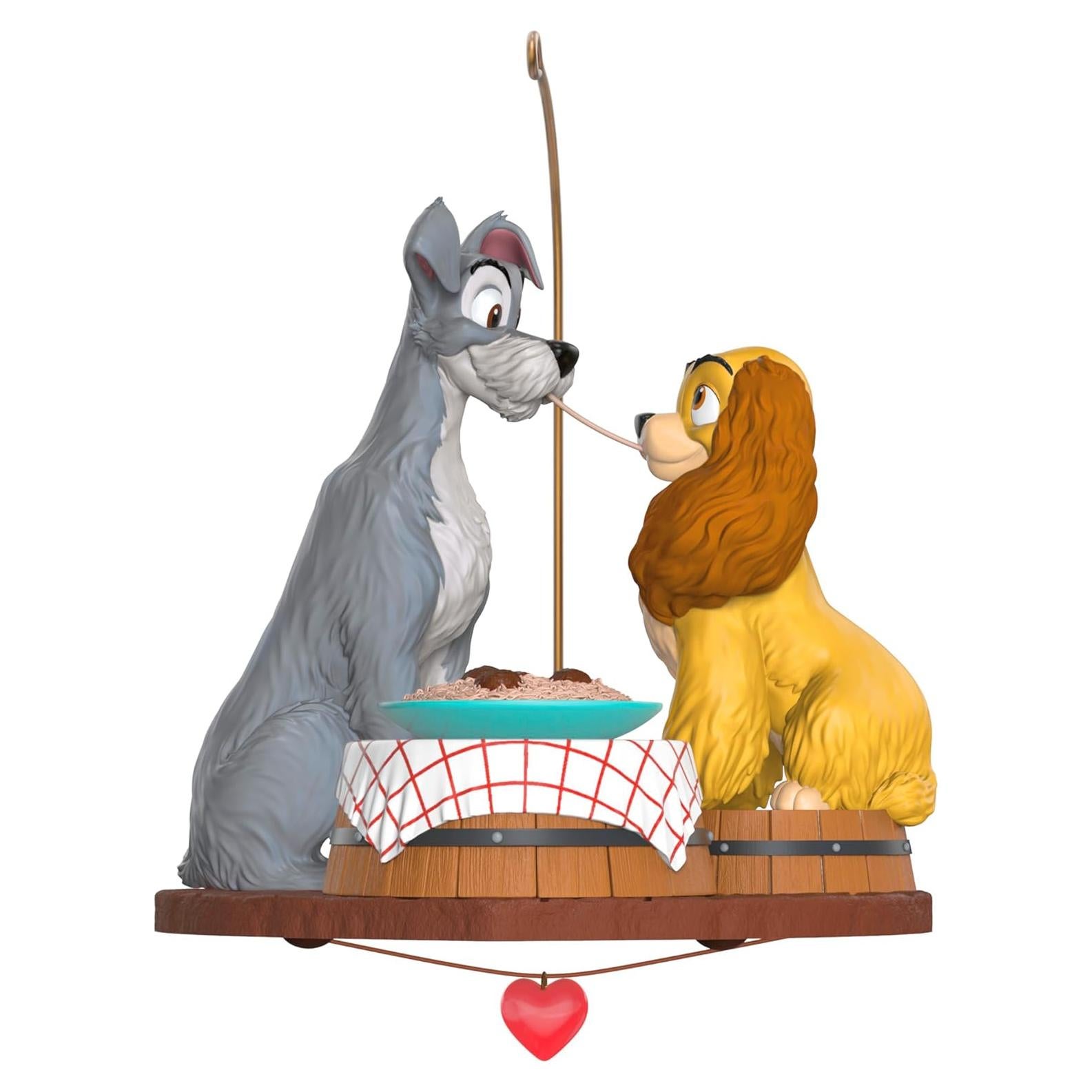 Adorno Navideño Hallmark Keepsake 2025 Cena de Espagueti Disney