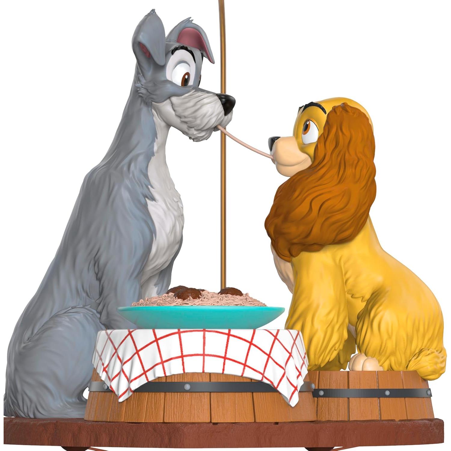 Adorno Navideño Hallmark Keepsake 2025 Cena de Espagueti Disney