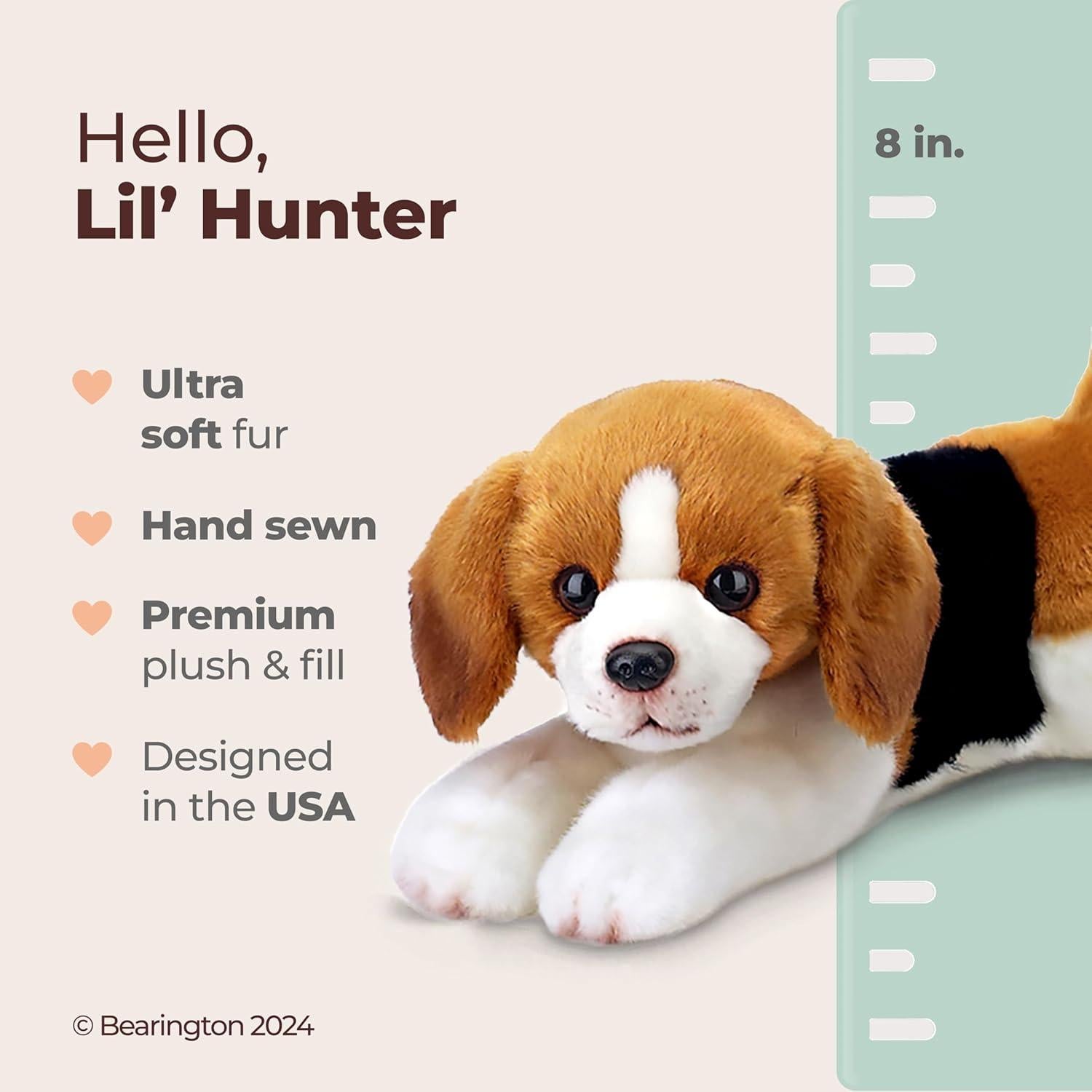 Bearington Lil' Hunter Perro de Peluche Beagle 20 cm