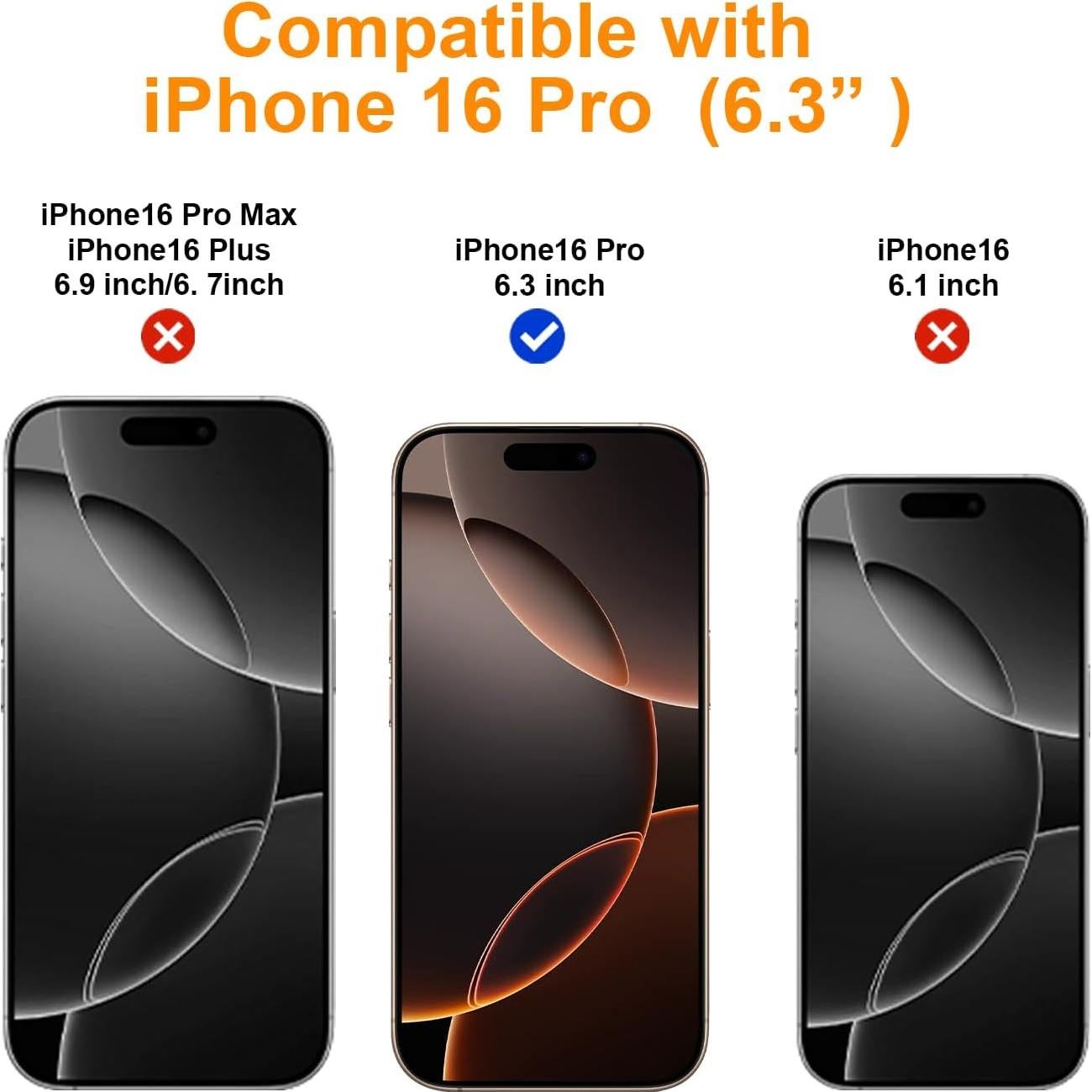 Protector de Pantalla Privado OneFish para iPhone 16 Pro 6.3"