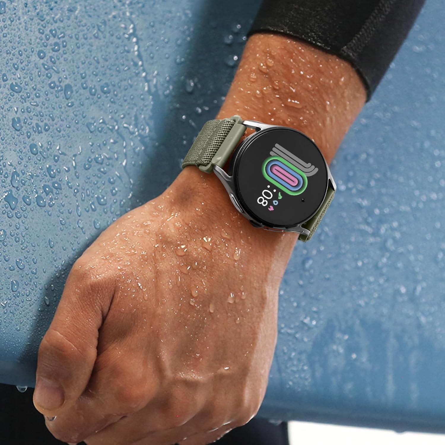 Correa Magnética Easuny para Samsung Galaxy Watch 20mm Verde Militar