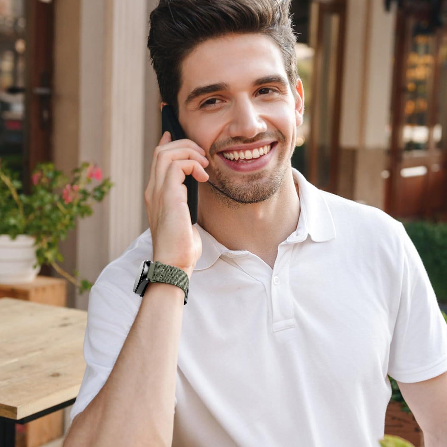 Correa Magnética Easuny para Samsung Galaxy Watch 20mm Verde Militar