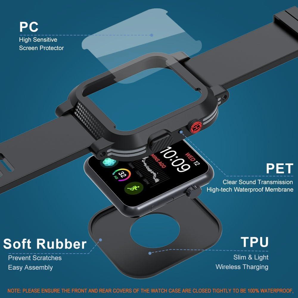 Funda Impermeable IP68 LaBold para Apple Watch 38mm