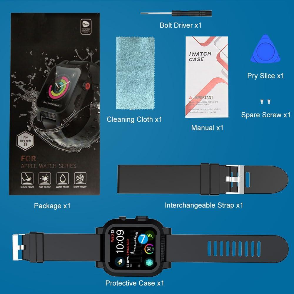 Funda Impermeable IP68 LaBold para Apple Watch 38mm